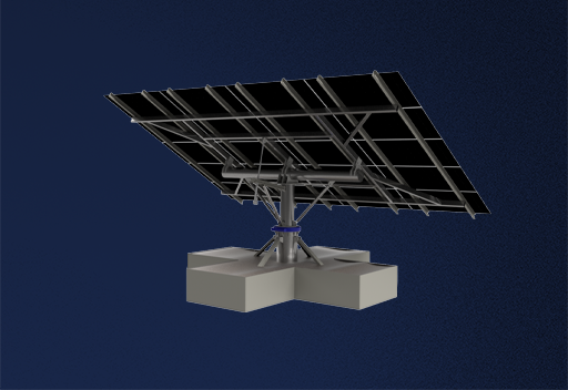 Solar traker sa dvije ose