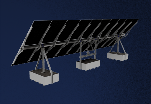Solar traker sa jednom osom