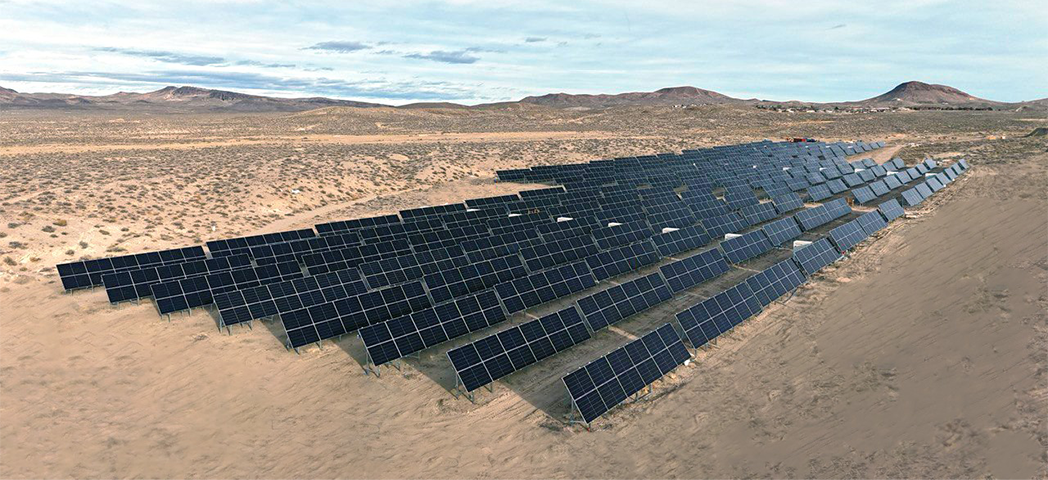 Aerial view of the Project Tonopah solar farm