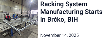Racking system manufacturing starts in Brčko, BIH