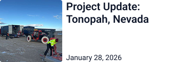Project update: Tonopah, Nevada